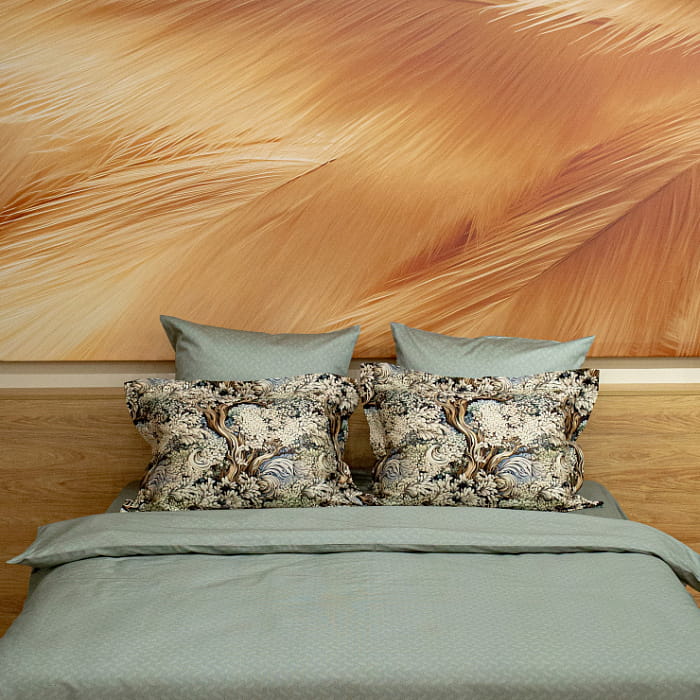 Пододеяльник 200х215 "Дафна" зеленый шалфей