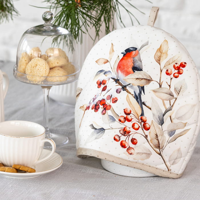 Чехол-грелка для чайников "Пернатые истории"