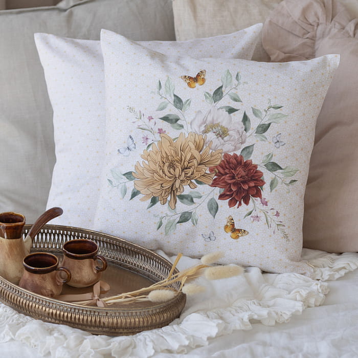 Декоративная наволочка "Цветочная симфония букет"