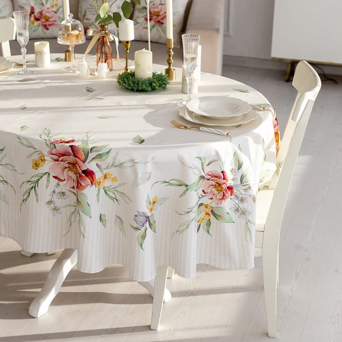 Скатерть овальная 150х205 см "Белла"