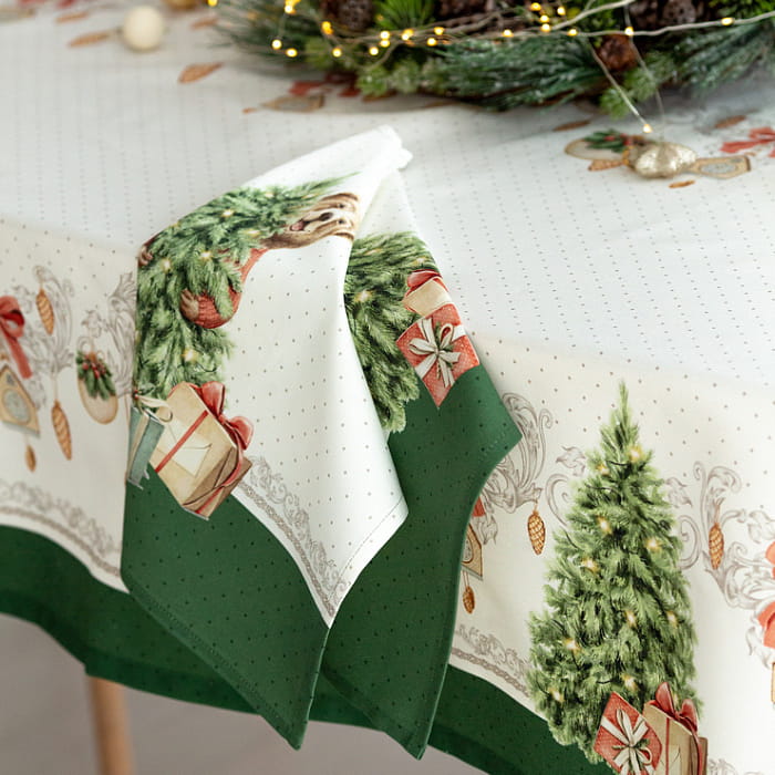 Скатерть 145х180 см "Новогодняя шкатулка"