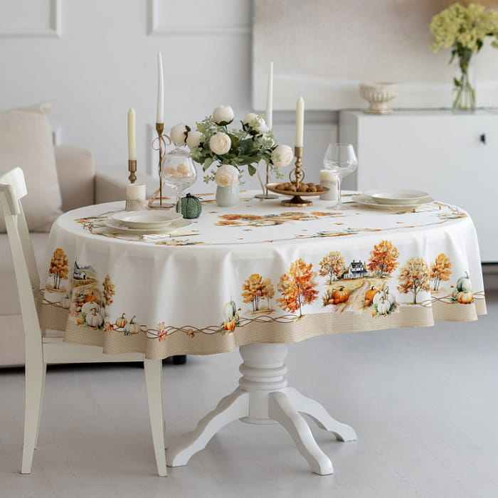 Скатерть овальная  150х250 см "Терра"