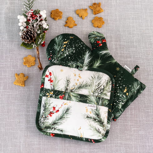 Комплект прихваток "Ветви Рождества"