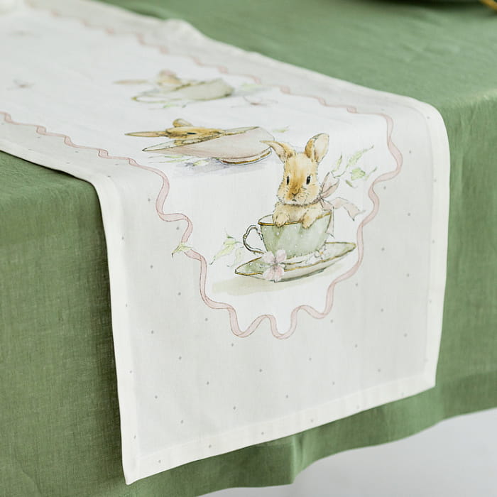 Дорожка 40х190 см "Заварные зайки"