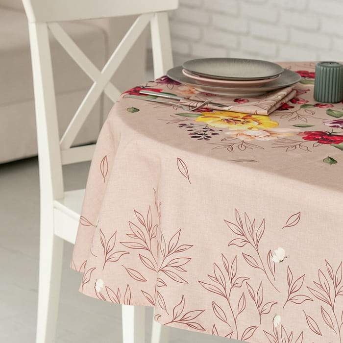 Скатерть овальная  150х200 см "Вернисаж"