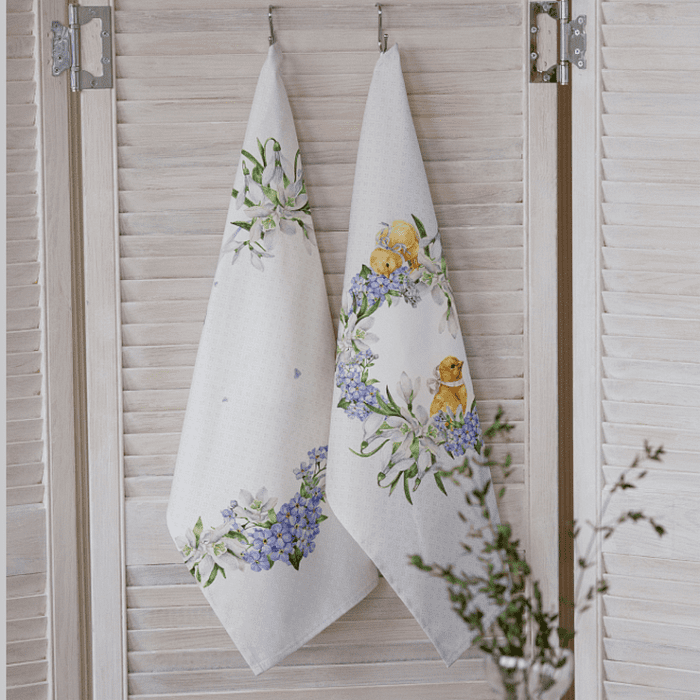 Набор Set-2 полотенец "Ретро" голубой