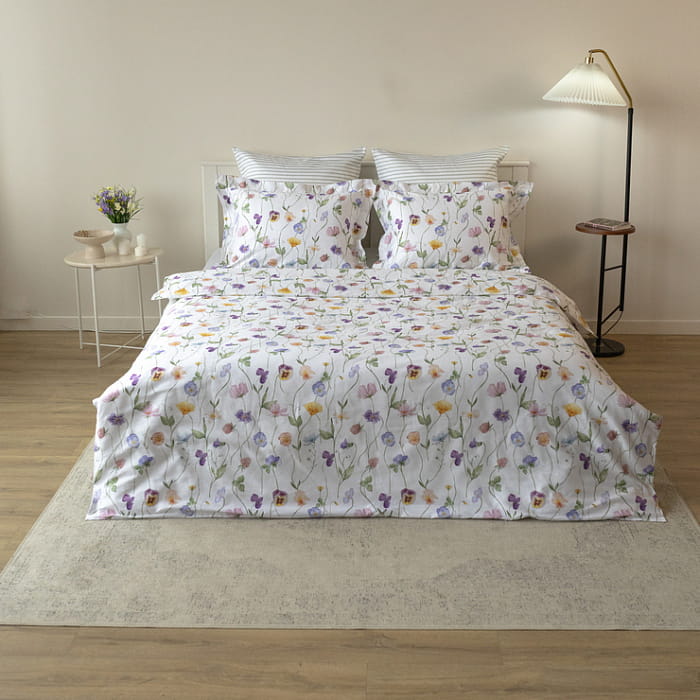 Евро комплект постельного белья "Майская долина" maxi