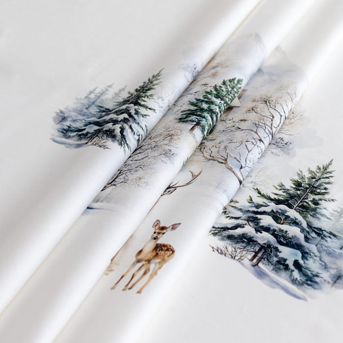 Скатерть овальная 140х170 см "Морозное утро"