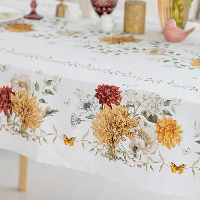 Скатерть 145х300 см "Цветочная симфония"