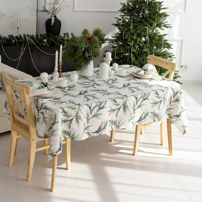 Скатерть 115х145 см "Ветви Рождества"