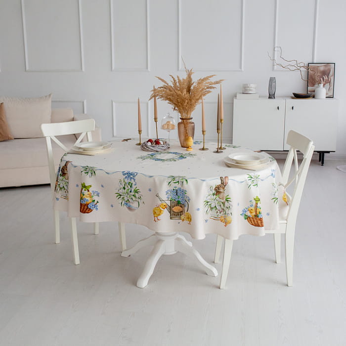 Скатерть овальная 150х200 см "Ретро"