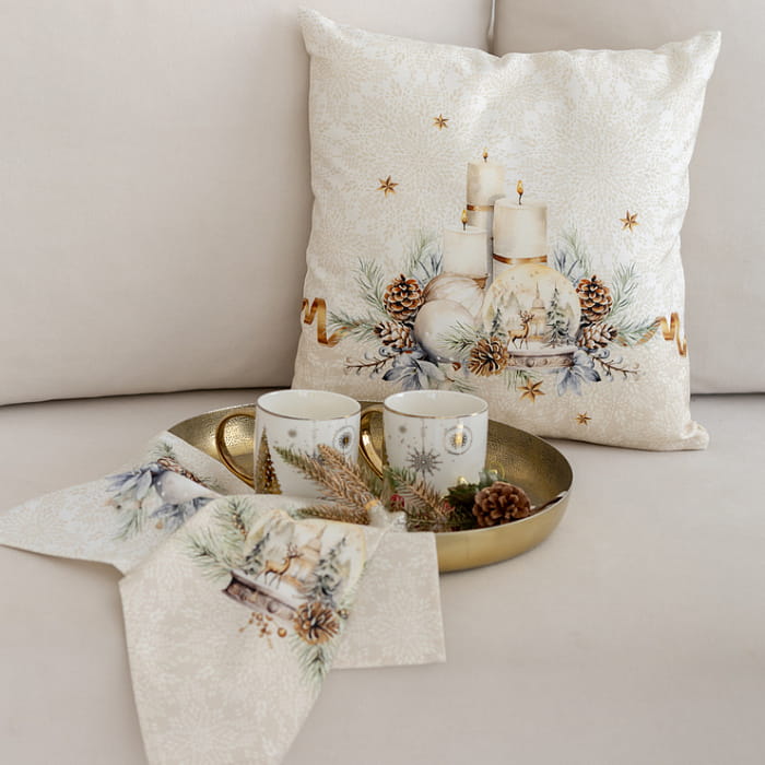 Декоративная наволочка "Полонез со свечами"