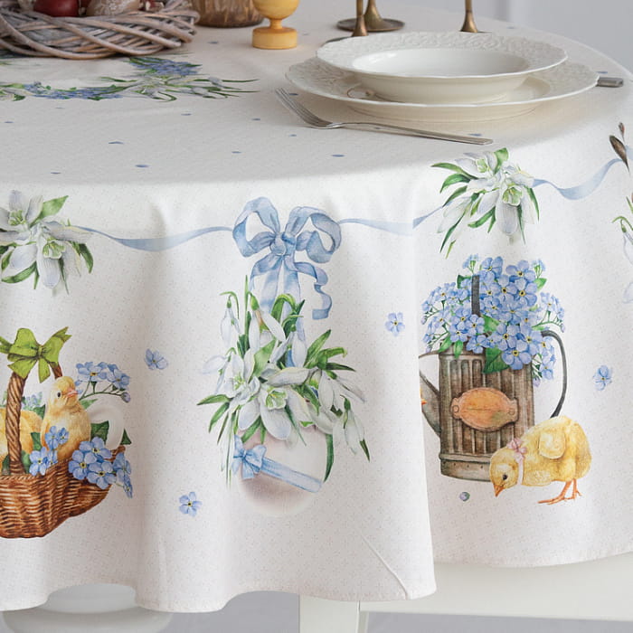 Скатерть круглая D-150 см "Ретро"