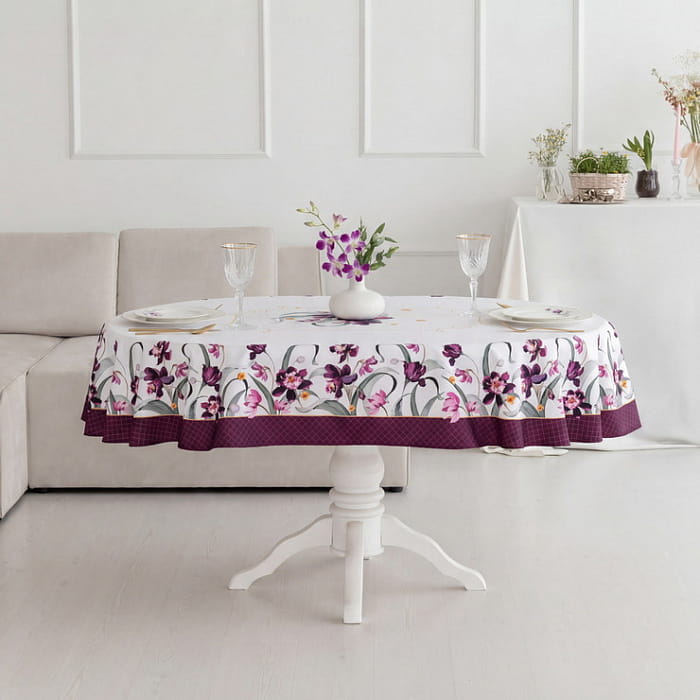 Скатерть овальная 170х250 см "Виола"