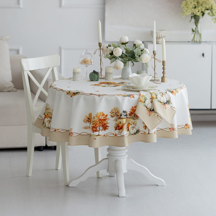 Скатерть круглая D-170 см "Терра"