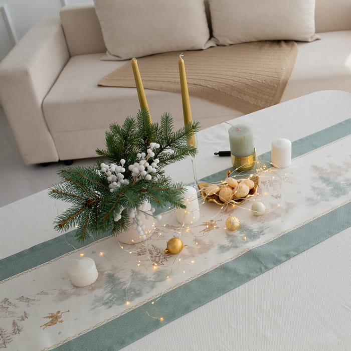 Дорожка 40х180 см "Снежный ангел" декоративная