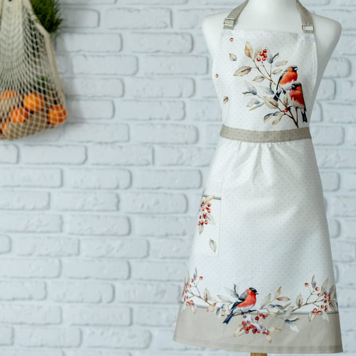 Фартук "Пернатые истории модель Английский"