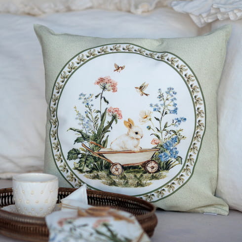 Наволочка декоративная "Аркадия" салатовая