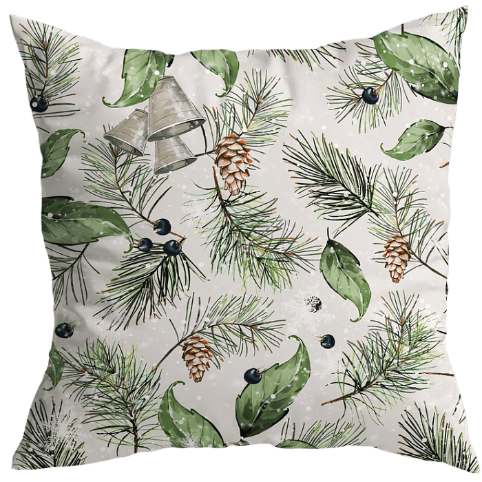 Декоративная наволочка "Хвойный этюд" рамка с подарками