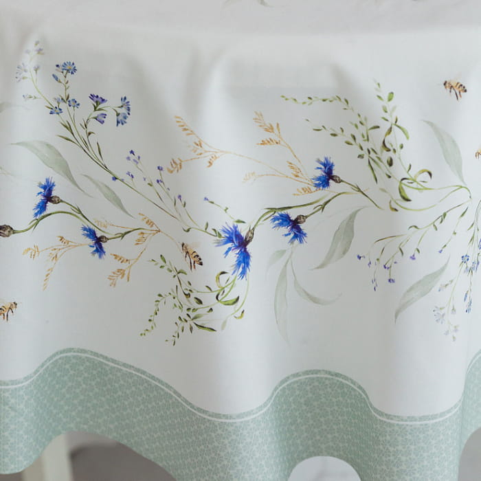Скатерть круглая D-150 см Васильки"