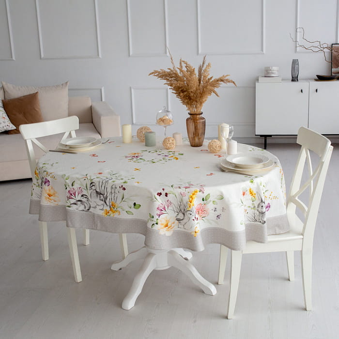 Скатерть овальная 150х200 см "Соната"
