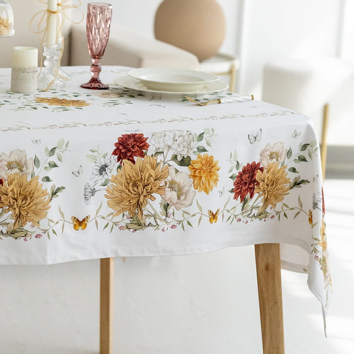 Скатерть 145х220 см "Цветочная симфония"