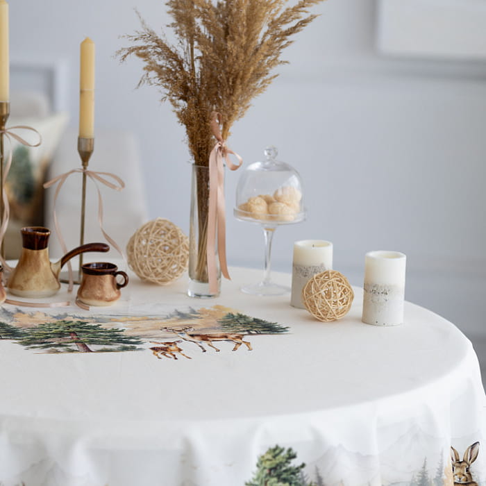 Скатерть круглая D-170 см "Дубрава"