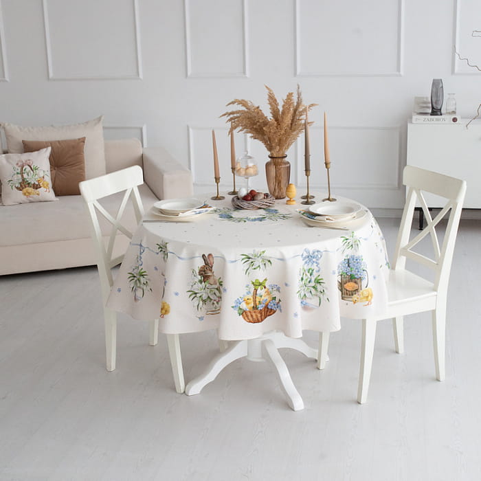 Скатерть круглая D-150 см "Ретро"