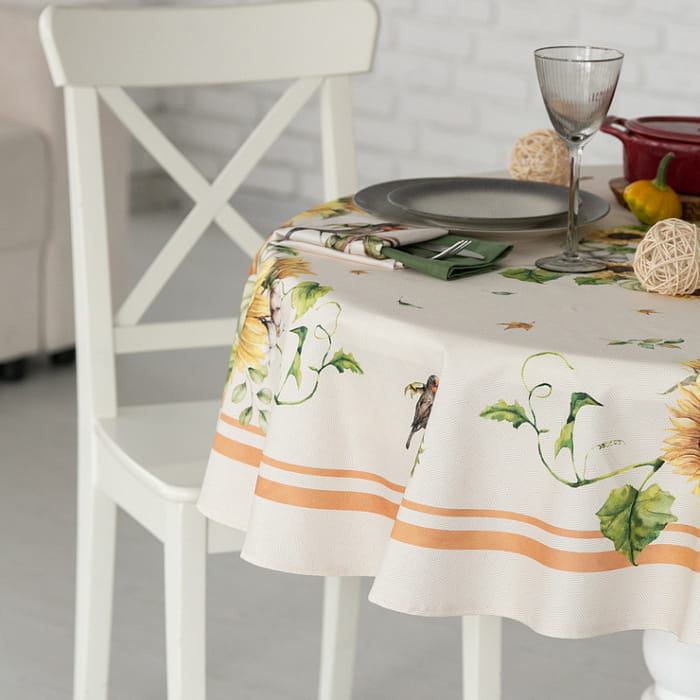 Скатерть овальная 170х220 см "Шадэ"