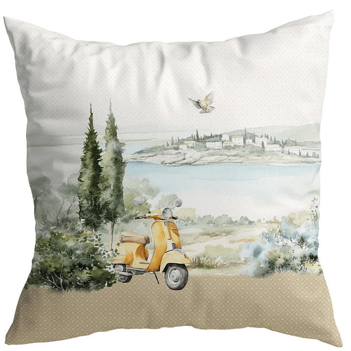 Декоративная наволочка "Итальяно" скутер