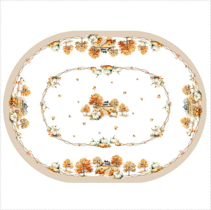 Скатерть овальная  150х200 см "Терра"