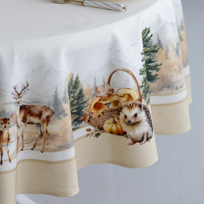 Скатерть овальная 170х220 см "Дубрава"