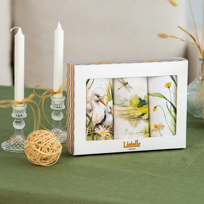 Набор Set-3 полотенец "Линден с надписью"