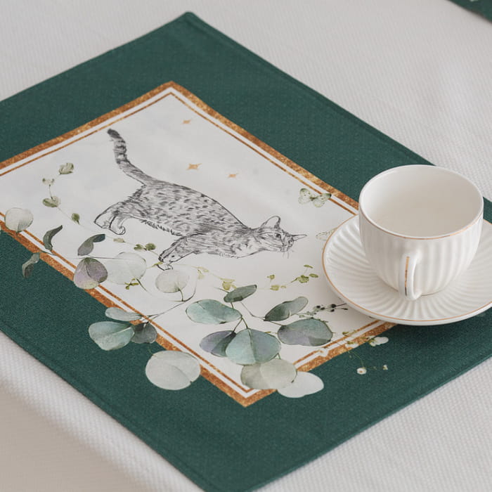 Набор  плейсматов "Эвелина" с котом