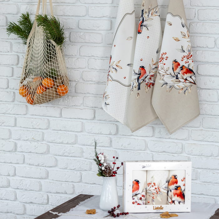 Набор Set-3 полотенец "Пернатые истории"