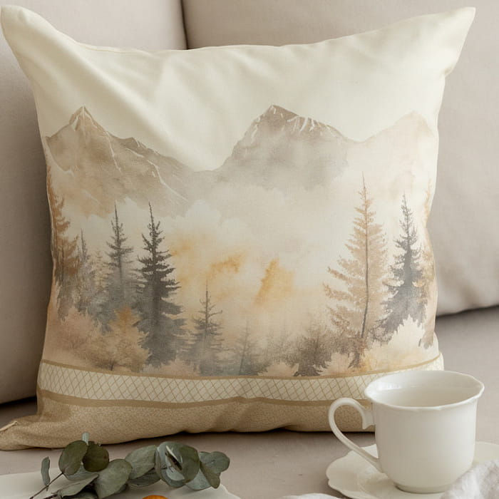 Декоративная наволочка "Дубрава с оленями"