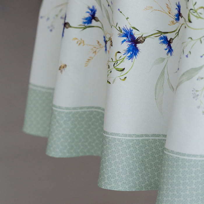 Скатерть круглая D-190 см "Васильки"