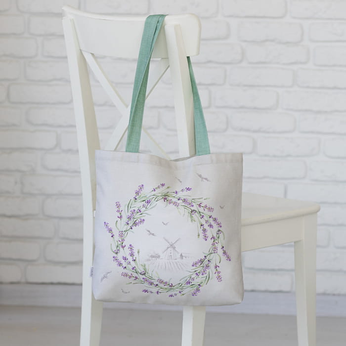 Мешок декоративный "Лавандовое лето",размер 38х36 см