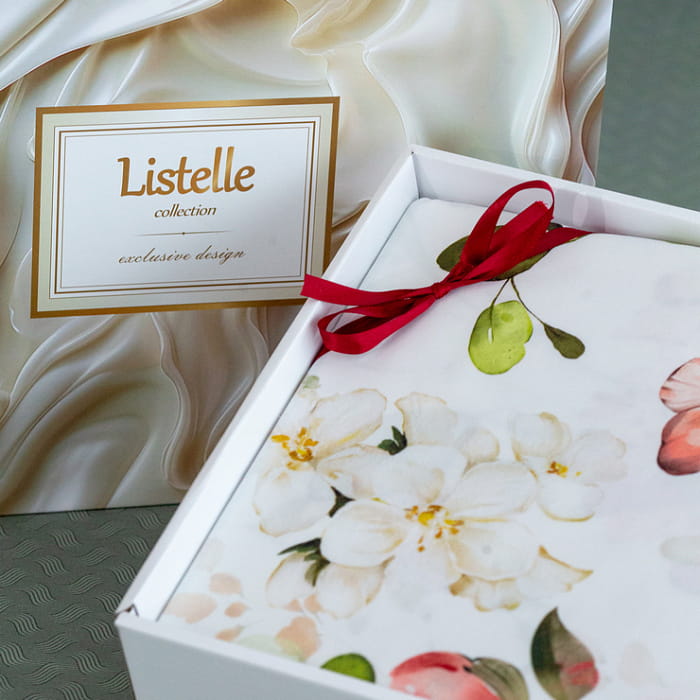 Семейный комплект постельного белья "Николетта" дуэт с простыней на резинке 160