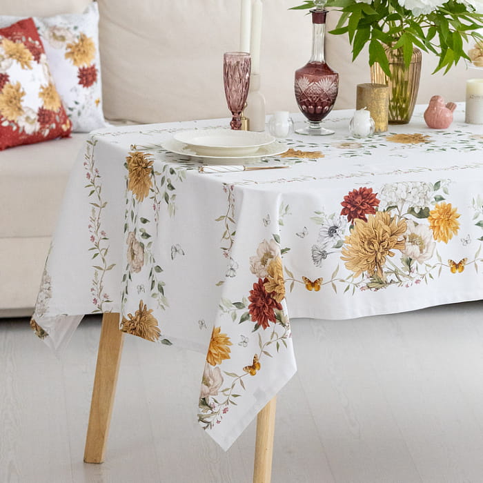 Скатерть 145х300 см "Цветочная симфония"