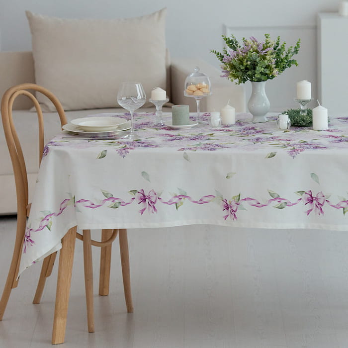 Скатерть  145х180 см "Аромат сирени"