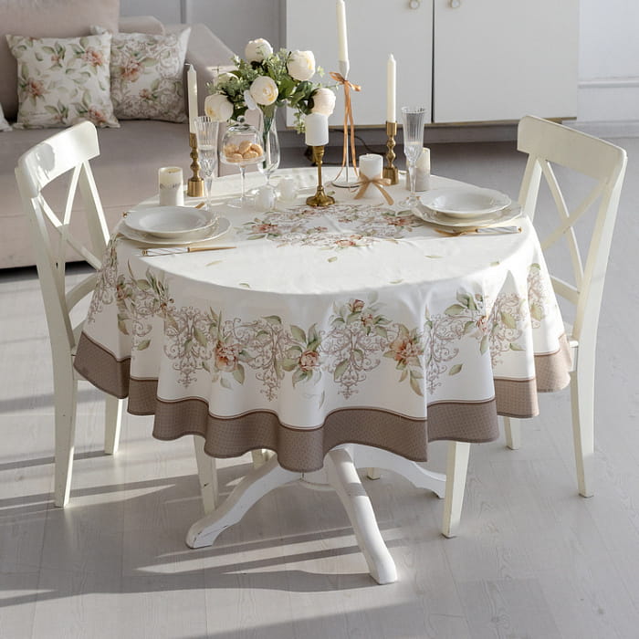 Скатерть круглая D-150 см "Луиза"