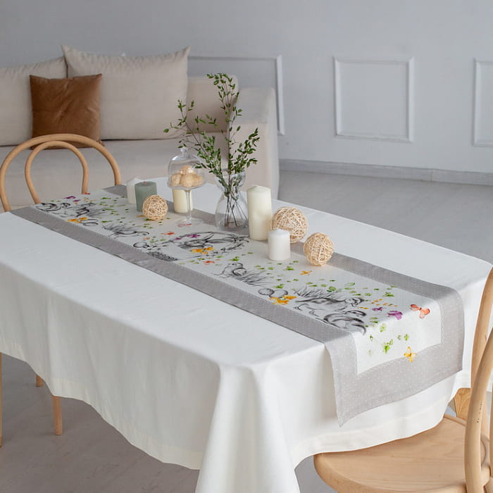 Дорожка 40х180 см "Соната" серая