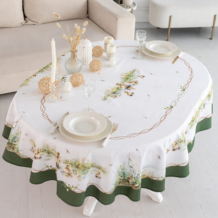 Скатерть овальная  140х170 см "Тутти"