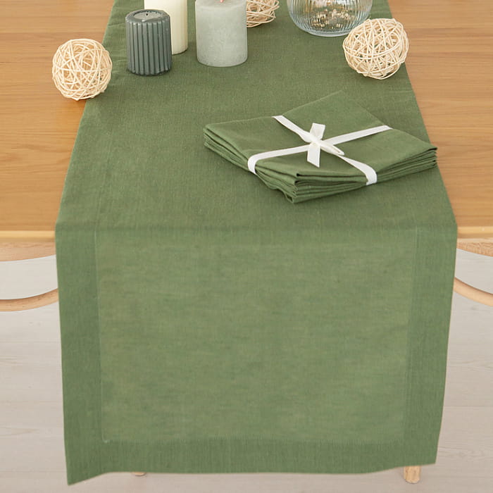 Дорожка 40х140 см цвет "Шпинат" декоративная