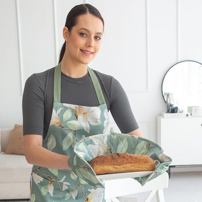 Прихватка двойная "Магнолия"