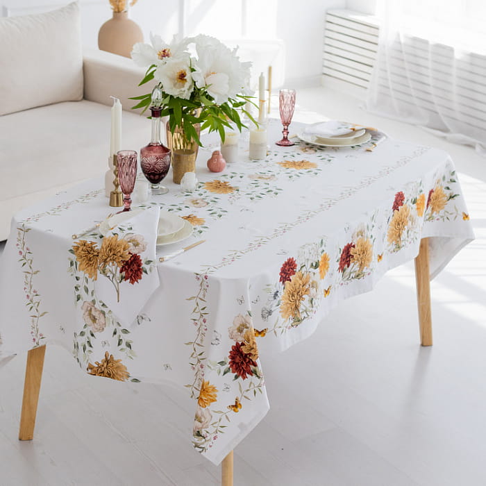 Скатерть 110х145 см "Цветочная симфония"