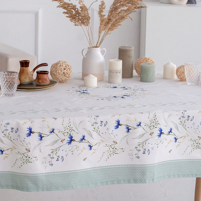 Скатерть 110х145 см "Васильки"