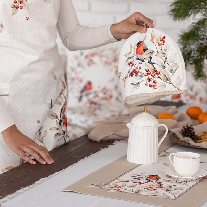 Чехол-грелка для чайников "Пернатые истории"