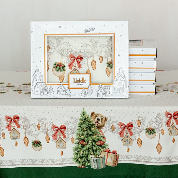 Скатерть 145х180 см "Новогодняя шкатулка"